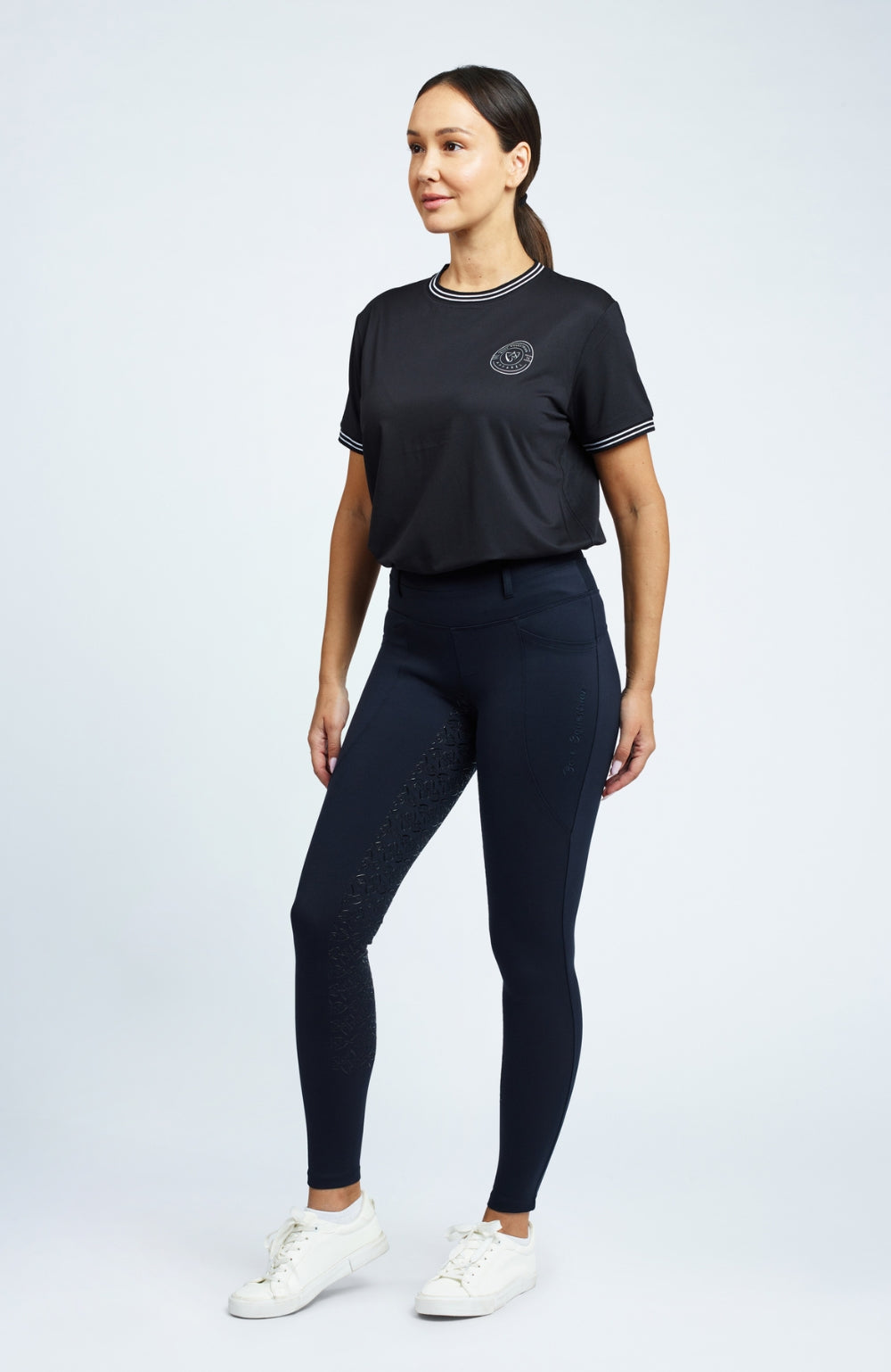 BARE FlexForm Sculpting Riding Tights - Midnight Navy