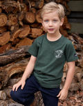 Boy's Walker SS Tee Green Marble
