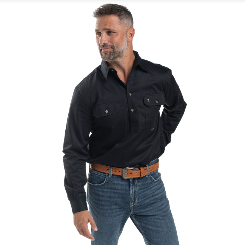 Men's Cameron 1/2 Button Long Sleeve