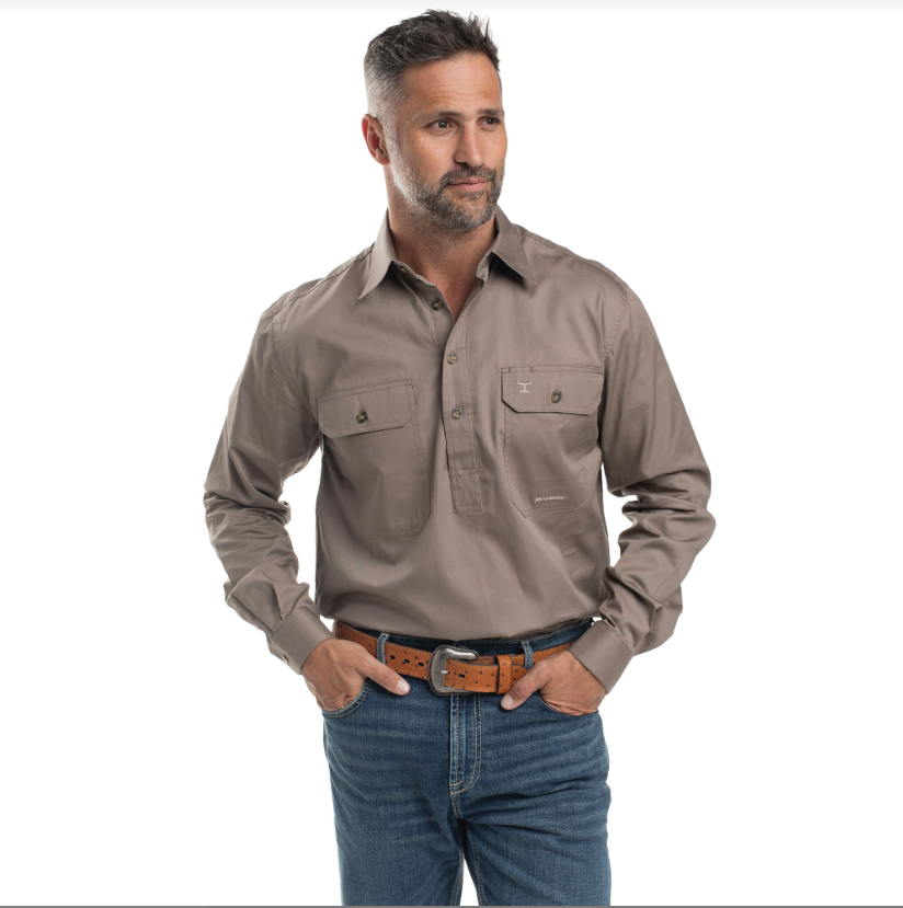 Men's Cameron 1/2 Button Long Sleeve
