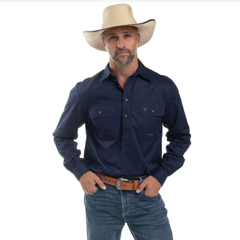 Men's Cameron 1/2 Button Long Sleeve