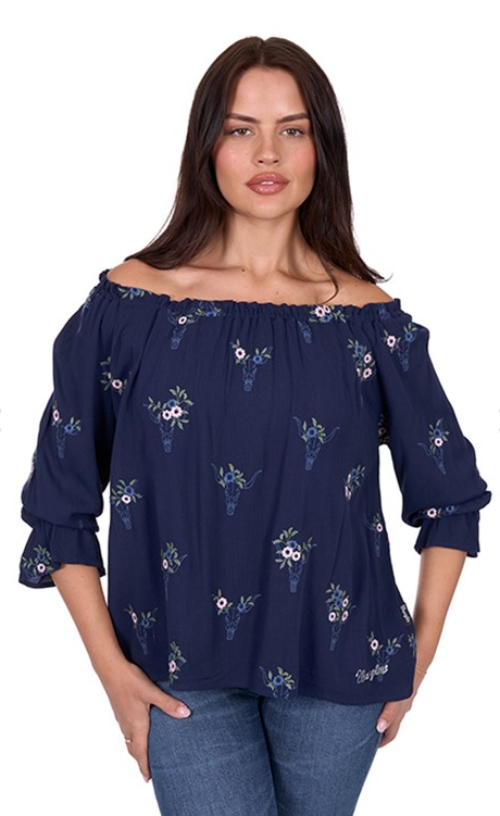 Women's Camilla 3/4 Sleeve Blouse Navy