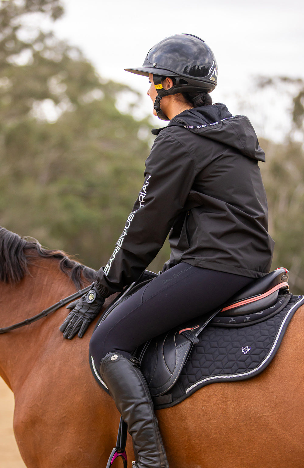 BARE Flex Form Sculpting Riding Tights - Black