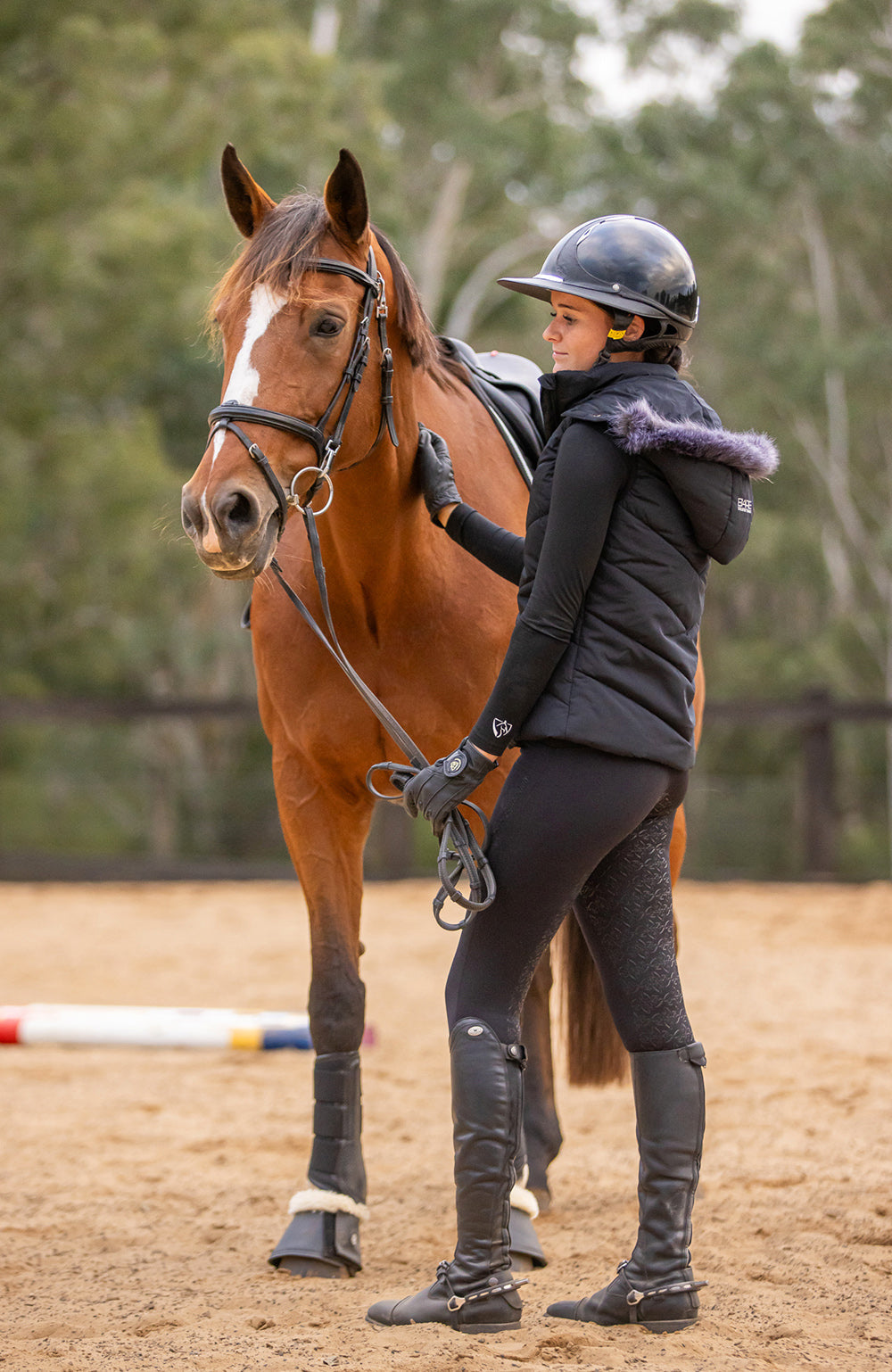 BARE Flex Form Sculpting Riding Tights - Black
