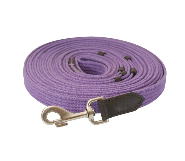 Academy Cotton Web Lunge Rein for Horses