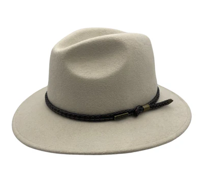 Jacaru Out Back Fedora Hat Cream