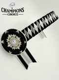 Champions Choice Browband Black & White Full