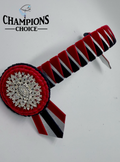 Champions Choice Red Silver & Navy Browband Cob