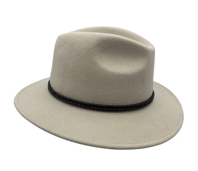 Jacaru Out Back Fedora Hat Cream