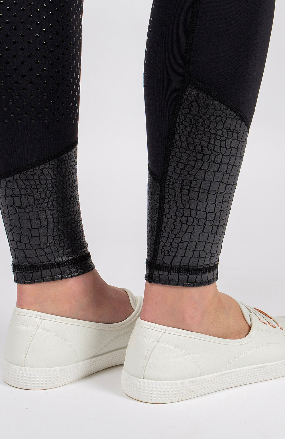 BARE Performance Riding Tights - Black Croc