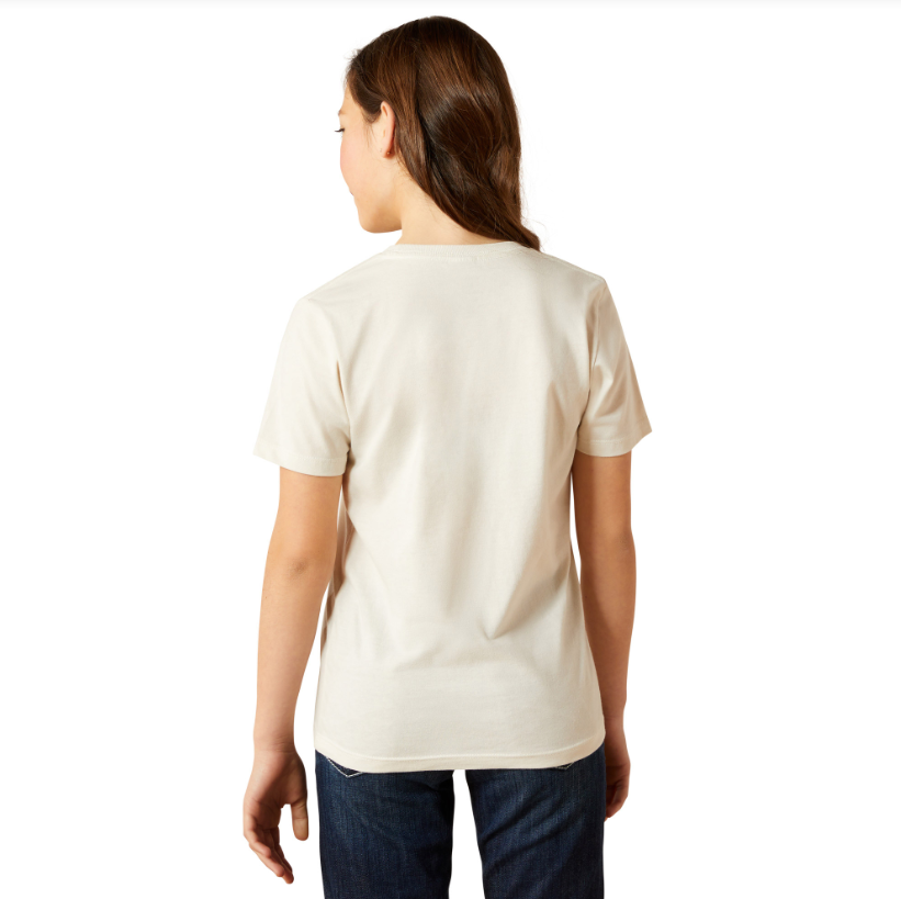 Ariat Girls Wild Like The West SS Tee Natural