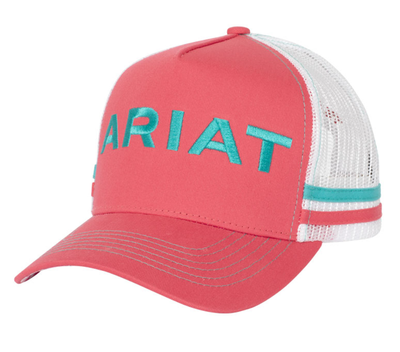 Ariat Patriot Trucker Cap Raspberry