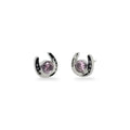 MCJ S/S Studs -Pink CZ Horse Shoe