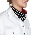 Just Country Carlee Double Sided Scarf - Black/Red Polka Dot